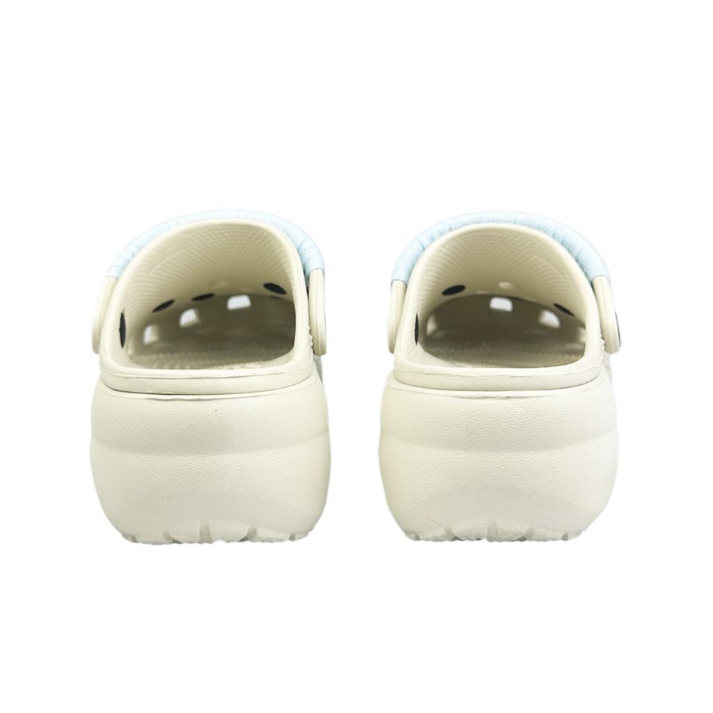 Crocs Classic Platform Clog EVA Eight Stone Made Heartbeating Moment Comfortable Hole Shoes Unisex White