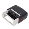 Self Inking Stamper Letter Number Symbol Refillable Automatic Press Stamper for Office School Home 58x22MM Black Shell
