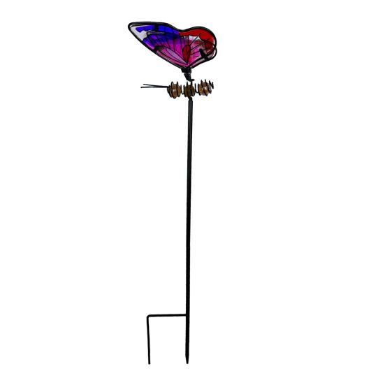 Colorful Butterfly Garden Stake Glow in The Outdoor Butterfly Ornament Dark Butterfly Yard B