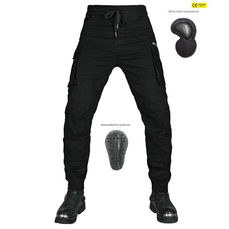 Motorrad-Reithosen für Herren mit CE-Level-Schutzpolstern Taktische Cargo-Hosen mit mehreren Taschen Bikerhosen für den Außenbereich