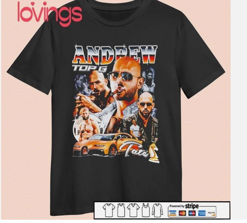 Эндрю Тейт кикбоксинг Top G портрет винтажная футболка S-5XL Унисекс футболка XXXL