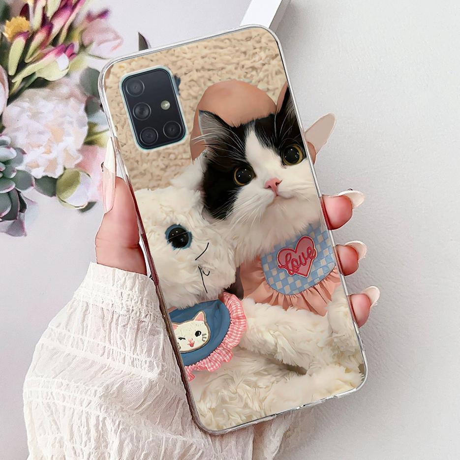 For Samsung Galaxy A31 A51 A71 Case A315F A515F A715F New Luxury Painted Cover Soft Silicone Case For Samsung A51 A 31 71 Fundas