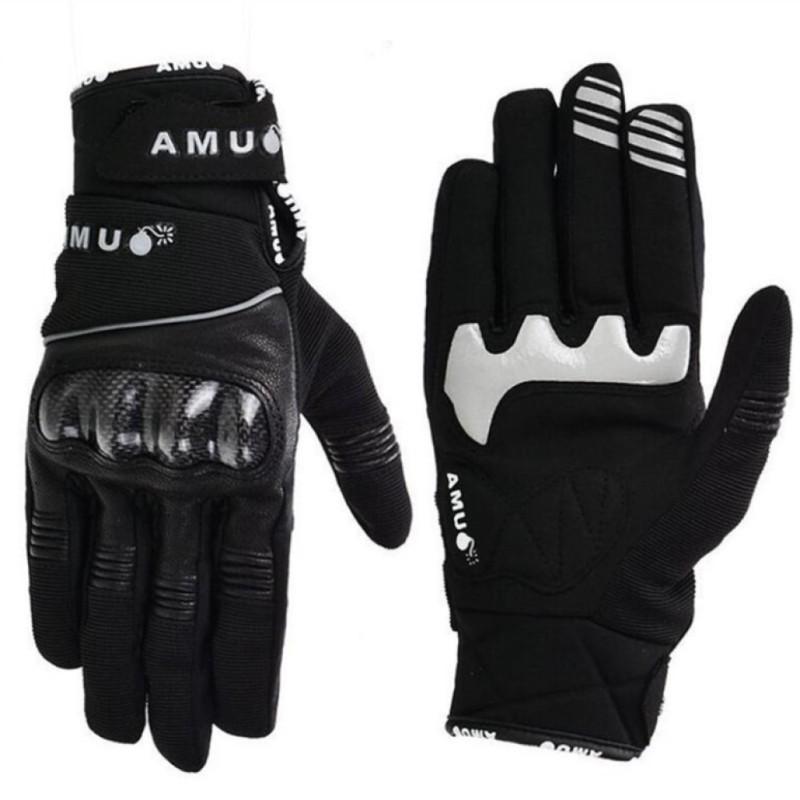 

Перчатки для мотокросса AMU Спортивные перчатки Электрический автомобиль Велоспорт Спорт на открытом воздухе Материал овчины XXL чёрный