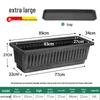 Large Rectangular Plastic Balcony Planter with Free Shipping