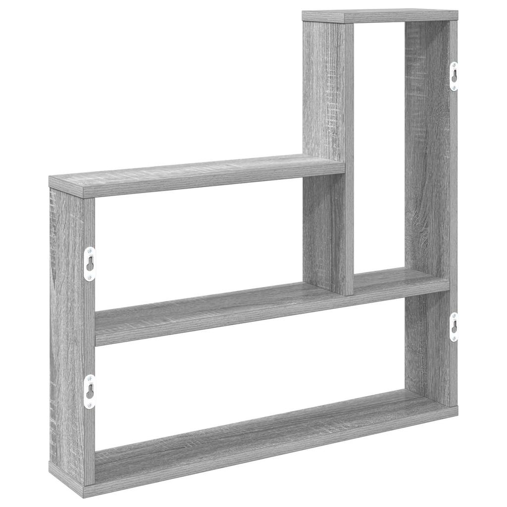 Wall Shelf Sonoma Grey 60 x 11 x 60 cm Engineered Wood