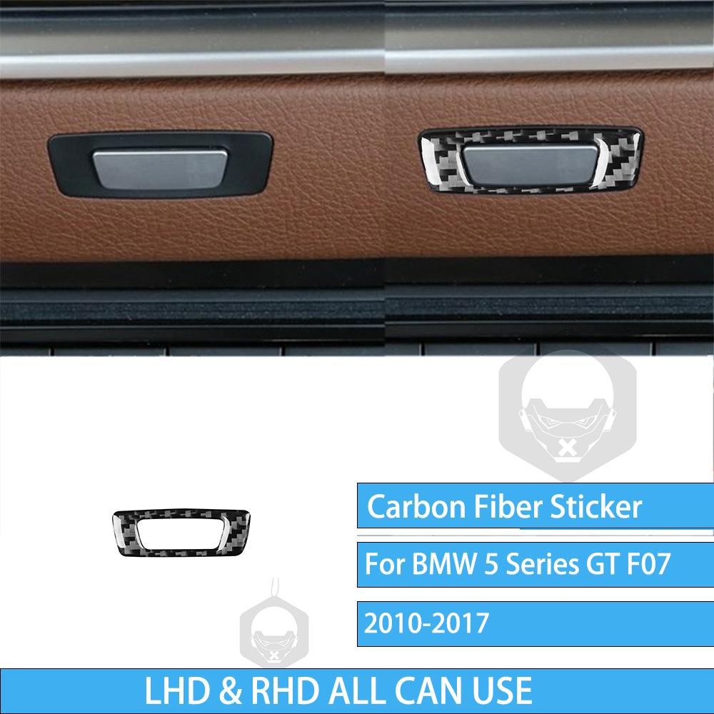 Carbon Fiber Car Accessories Interior Gear Shift Dashboard Window Lift Cover Stickers Trim For BMW F07 5 Series GT 2010-2017