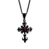 Gothic Cross Pendant Necklace For Women With Alloy Material And Geometric Style