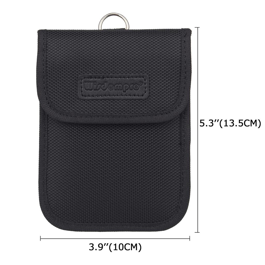Wisdompro Radio Wave Blocking Pouch, Smart Key Case, RFID Blocking,