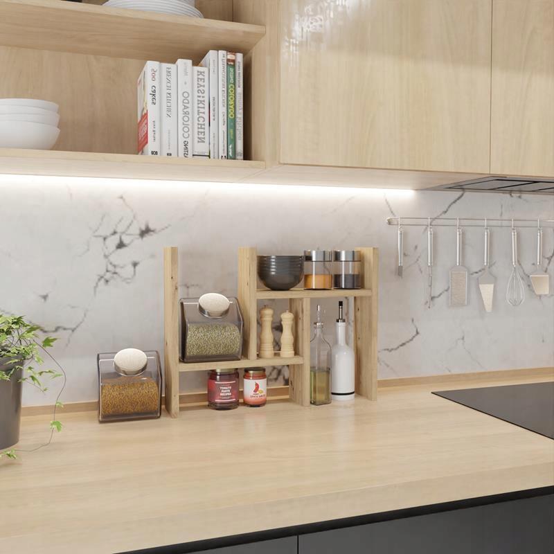 Ex3 Artisan Oak Standing Kitchen Shelf Cabinet Shelf
