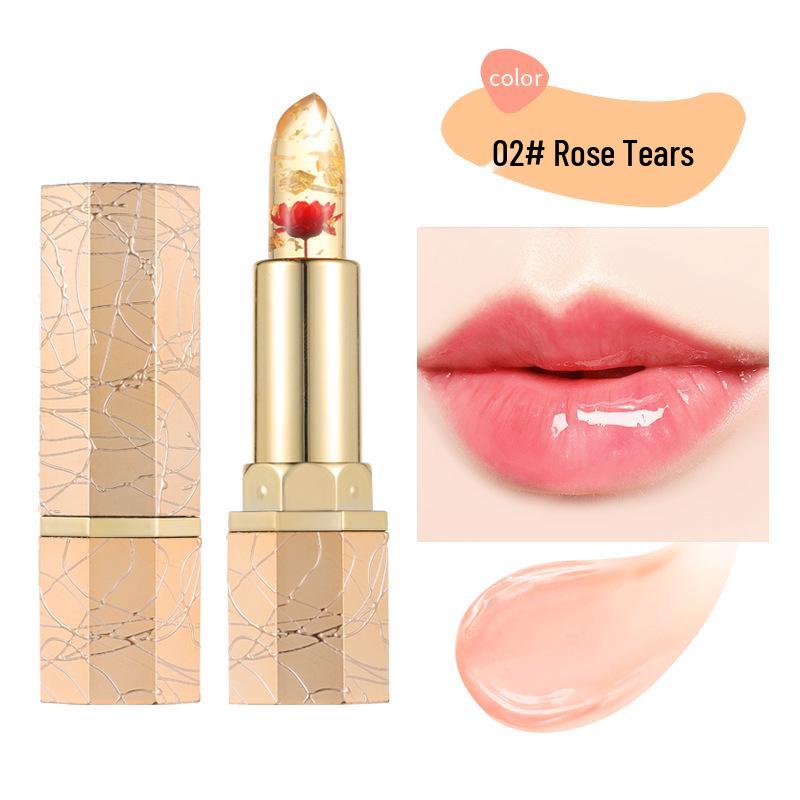 DHDH Petal Jelly Color-Changing Long-Lasting Moisturizing Lipstick for Women