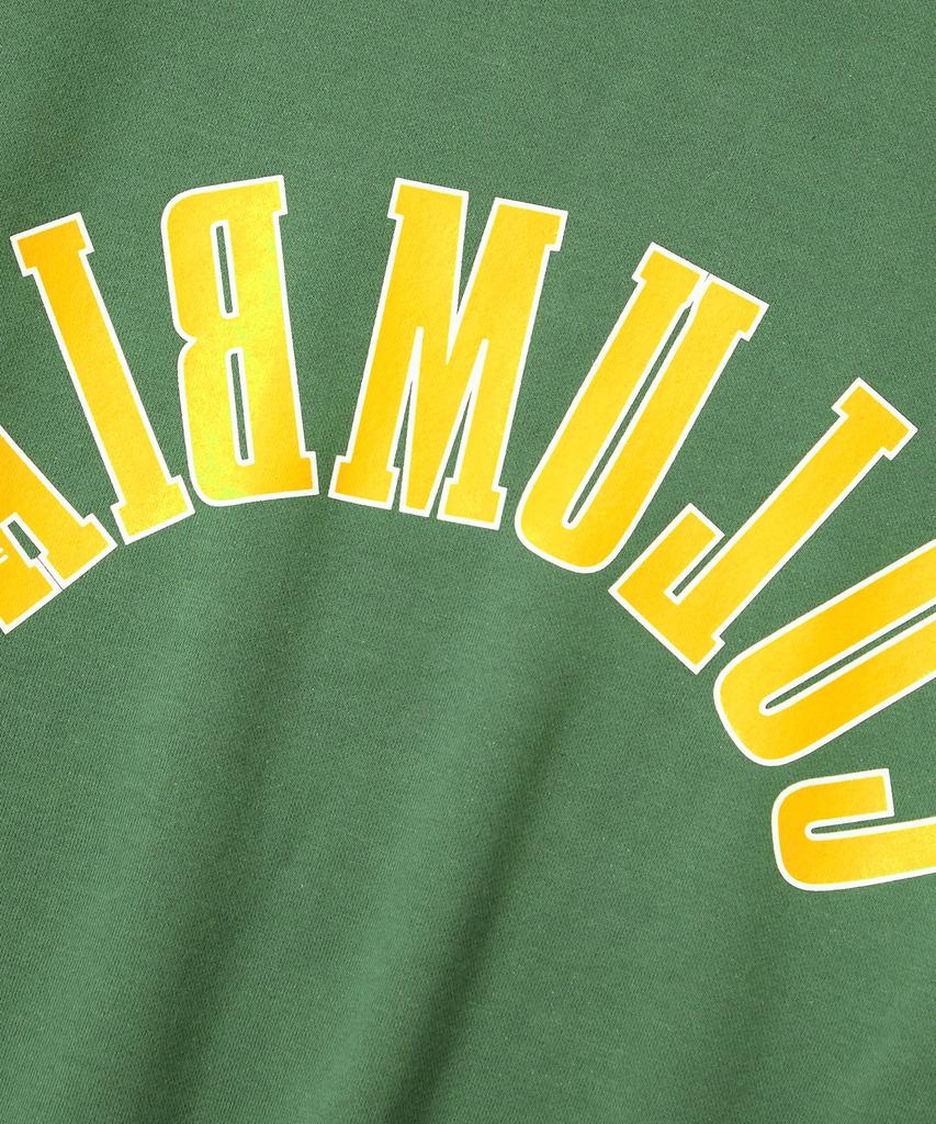 COLUMBIA UNIVERSITY Reverse Arch Fleece Crew Neck_Vintage Green