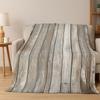 Retro Wood Grain Growth Ring Flannel Blanket Soft Warm Throw Blanket for Bedroom Living Room Bed Travel Camping Picnic Gift Kid