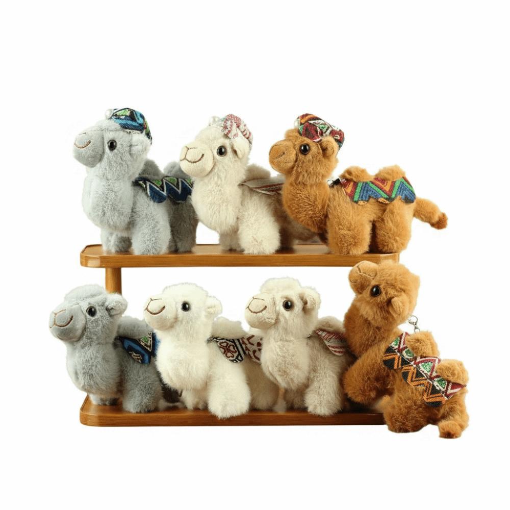 Plush Plush Camel Keychain Cute Style Animal Keychain Fashion Stuffed Camel Toy  Purse Accessories