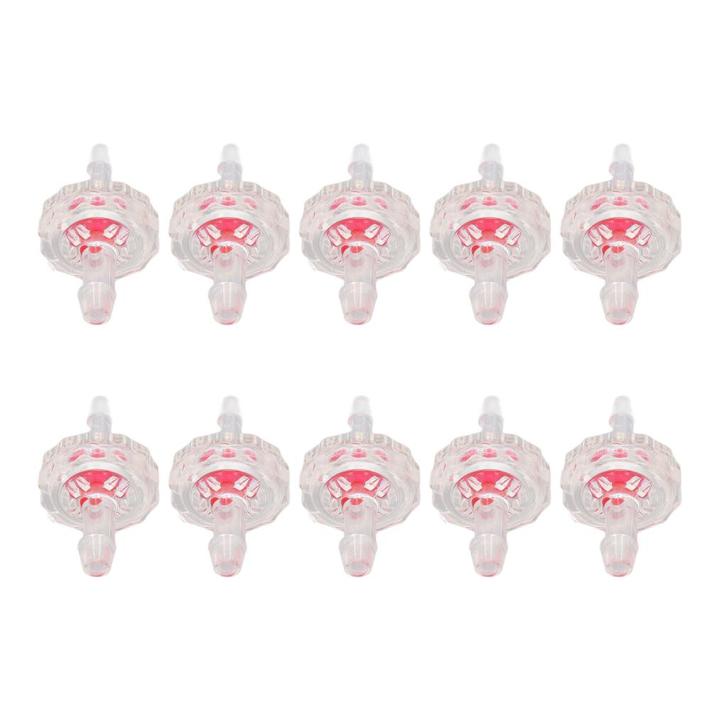 10 Stück Rückschlagventil PP Einweg Nicht Rückfluss Strömungsregelung Verengender Durchmesser Set Kit für Aquarium 3 bis 5