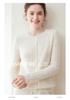 100% Cashmere 12-Gauge Plaid Hollow-Out Long-Sleeve Cardigan Coat