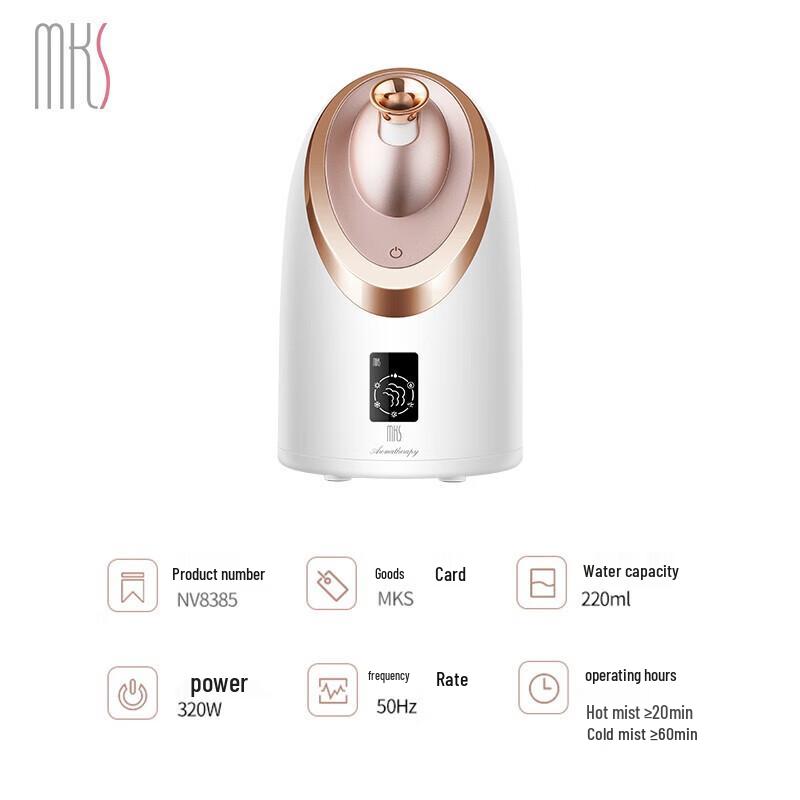 MKS Nano Cold & Hot Facial Steamer CN Plug (adapter Included)