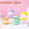 2Pcs Macaron Burger Blows Bubbles Office Stress Relief Ornaments Creative Cartoon Pinch Toys Children'S Decompression Toys Gifts