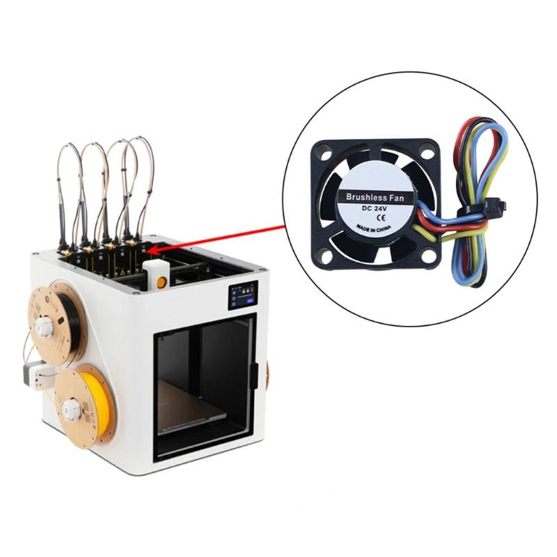 24V Double Ball Bearing Cooling Fan for U1 Hotend High Airflows Quiet Operation Easy Installation