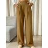 Spring and Summer Women's Pant Plus Size Loose High Waist Button New Wide Leg Straight Casual Pants