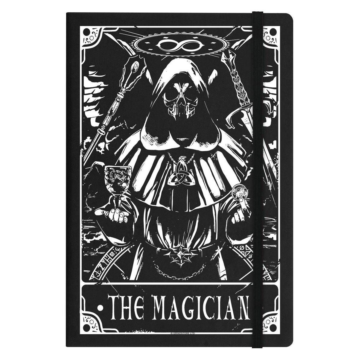 Deadly Tarot Notizbuch A5 – Hardcover 'The Magician', Schwarz