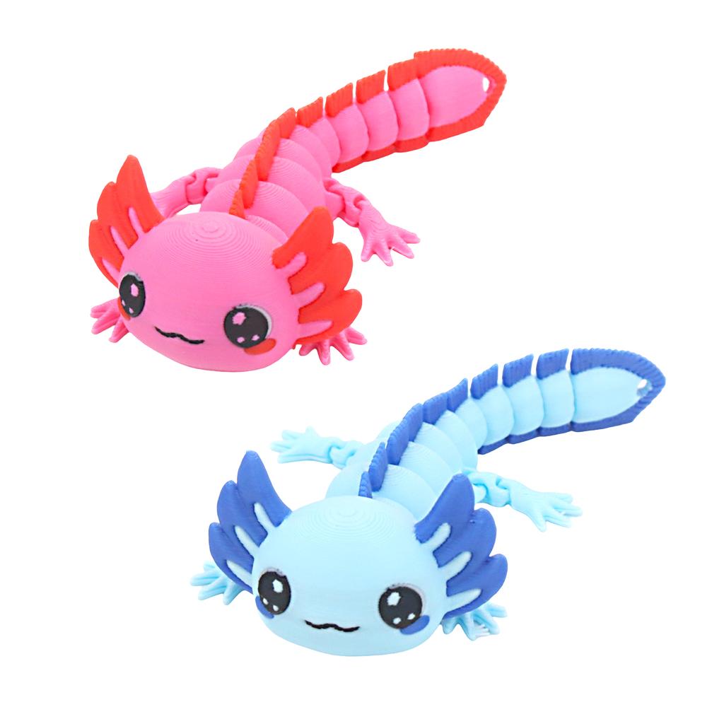 3D Printed Cute Salamander With Movable Joints, Party Gifts, Artistic Handicrafts, And Figurines
