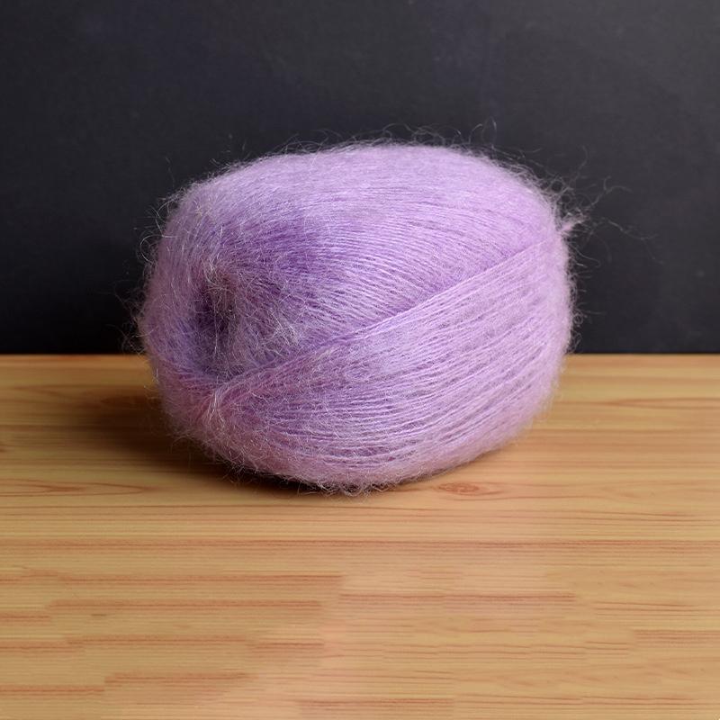 Mohair Fine Wool Yarn Knitting Sewing Thread Soft Skin-friendly Crochet for Sweater Scarf Shawl