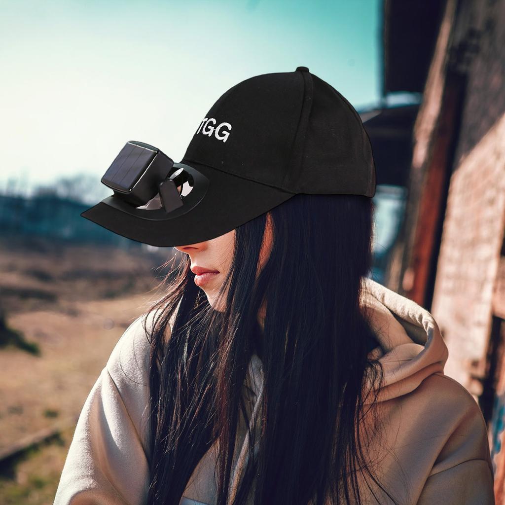 Sun Hat Fan Cap, Combining Sun And Functions/Invisible Fan Black Technology/Long Battery Life/Lightweight And Portable