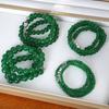 Ethnic Style Emerald Multi-Layer Pearl Necklace, Retro National Style Temperament White Beaded Collarbone Chain Female