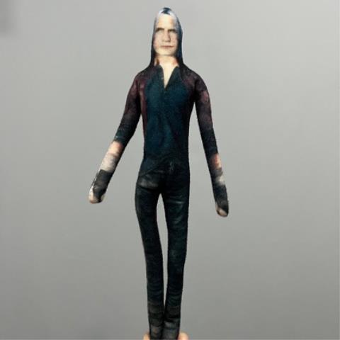 Figure de Souris Abstraite Corps Entier Squelette en Fil de Fer Articulé Jouet d'Action, 28cm Anime Devil May Cry Dante Vergil Cosplay Poupée en Peluche 28cm