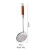 Faux Rosewood Handle Stainless Steel Kitchen Utensil Set
