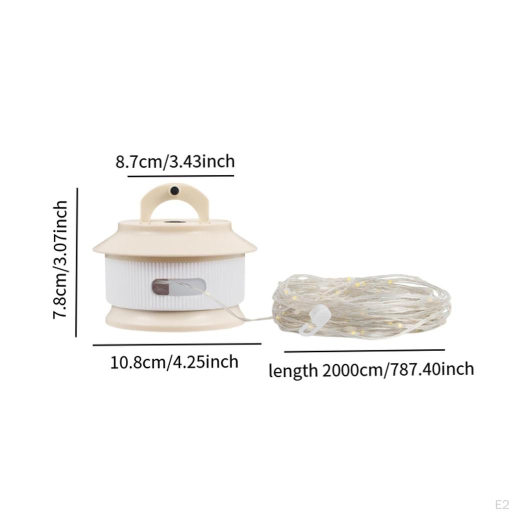 Camping Lights LED Lamp Long with Hook Waterproof Hanging Rechargeable Tent