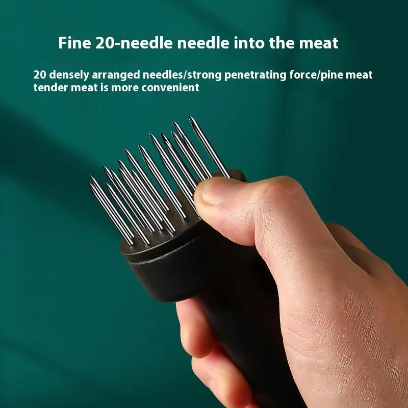 Meat Tenderizer with 20 Stainless Steel Needle Ultra Sharp Needle Tenderizer for Tenderizing Steak Beef Kitchen Gadgets Accessor