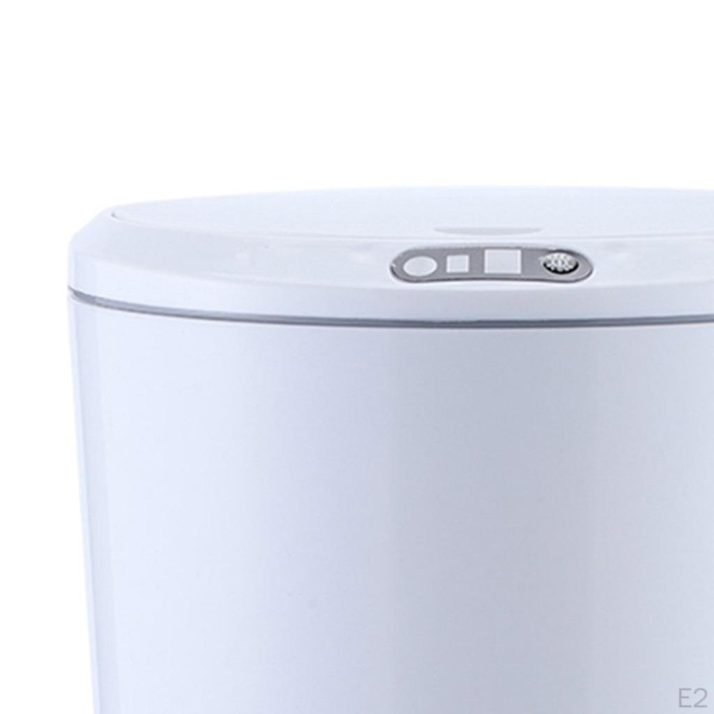 Trash Can, Touchless Automatic Plastic Garbage Bin Container with Lid, Water-Proof Waste