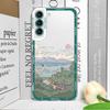 Japanese Anime Scenery Landscape Phone Cases for Samsung Galaxy S22 S23 S24 S25 Ultra S21 Plus FE Transparent Soft Covers Fundas