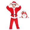 Girl Boy Christmas Costumes Red Santa Claus Children Warm Christmas Party Suit Christmas Kids Clothes