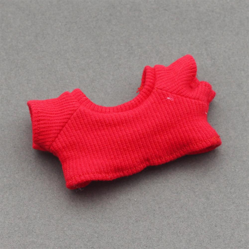 For 17cm Labubu Doll Fashion T-shirt Doll Clothes Color Match Dolls Accessories Cute Decoration Little Clothes