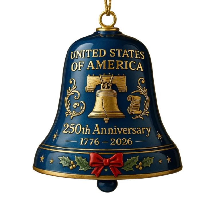 Elegante Campanella di Natale in Metallo Lucidato Inciso Per Decorazioni Festive Regalo di Anniversario Accessorio da Collezione