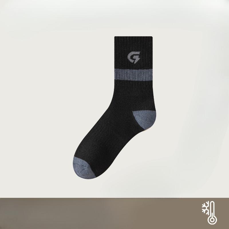 Loop Socks for Men, Thickened Warm Mid-calf Socks, Heat-storing Skin-friendly Floor Socks, Versatile Men's Socks