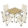 ZISIZ Outdoor Folding Table and 6-Chair Set