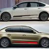2PCS Car Door Side Skirts Stickers Self-adhesive Car Vinyl Film Decals PVC Auto Body Decoration Sticker For Volkswagen VW Lavida