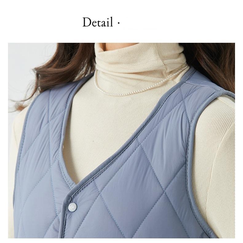 GMXIA Women's Autumn and Winter Short Velvet Vest Liner Warm Home Comfort Simple Women's Vest Jackets & Coats