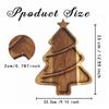 Festival Wood Tray Christmas Tree Design Holiday Dessert Platter Fruit Display Kitchen Decoration For Family Gatherings