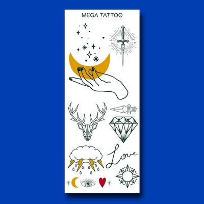 MEGA TATTOO Tattoo Sticker MTS 11 - White Night