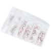 DIY Colorful Crystal Glass Nail Art Rhinestons Decoration Costumes Material Package(Pink Opal)