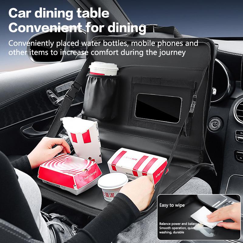 

Подвесной столик для работы с ноутбуком в автомобиле, для транспортных средств, грузовиков, рабочий и обеденный стол для обеда, завтрака, складной, сумка для ноутбука водителя чёрный