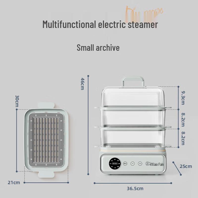 Bear Electric Steamer and Cooker DZG-P20W7 CN plug (adapter included)