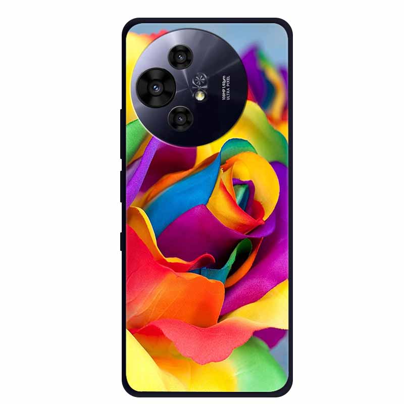 Pro pouzdro na telefon TCL 50 Pro NxtPaper Černé silikonové měkké TPU pouzdro Pro TCL 50 Pro NxtPaper 5G Zadní kryt Pouzdro 6.8" Coque Odolné proti nárazům