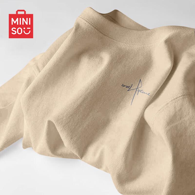 MINISO Men's Summer Pure Cotton Loose Fit T-shirt