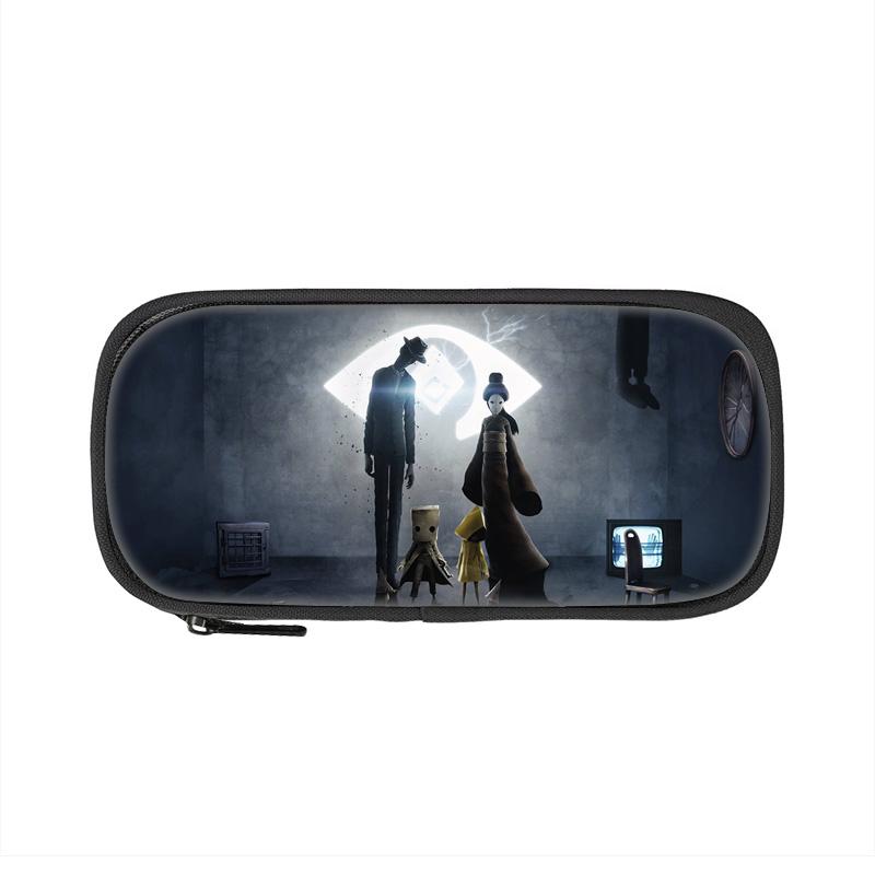 Little Nightmares Pencil Case, Large Capacity, Lightweight, Cartoon Print, New School Style for Male and Female Students