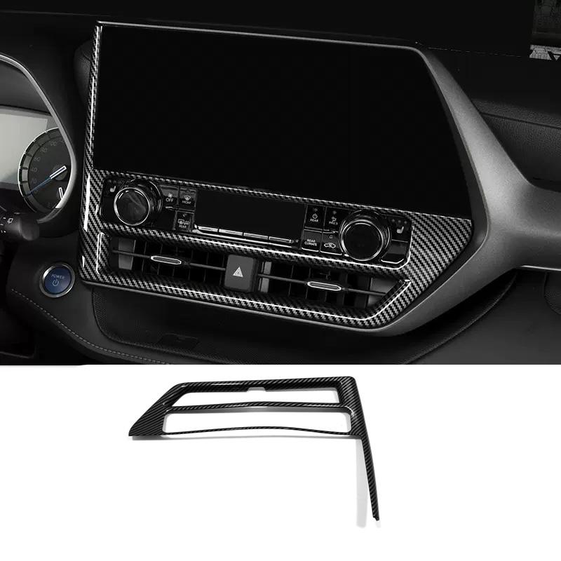 For Toyota Highlander    ABS carbonfiber look window lift swtich trument Console Gear Water Cup  Air Vent Trims